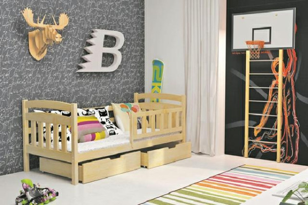 KINDERBETT Bett Kinder Betten mit Matratzen JUGENDBETT MIT BETTKASTEN KACPER 1