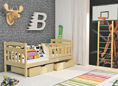 KINDERBETT Bett Kinder Betten mit Matratzen JUGENDBETT MIT BETTKASTEN KACPER 1