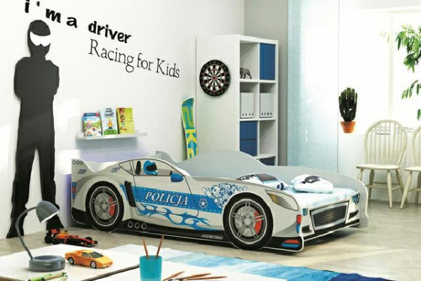 Kinderbett Bett Betten Sportwagen Fahrzeug Polizei Kinderbett Jugendbett Schlaf