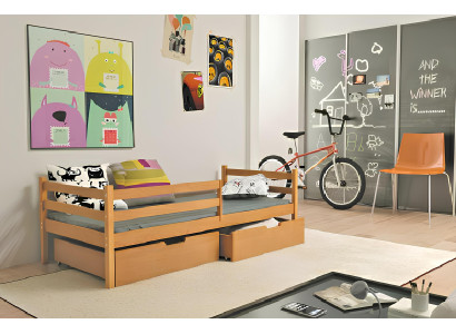 Kinderbett Jugendbett + Bettkasten Massivholz Bett Betten Echtholz Kinderbetteb