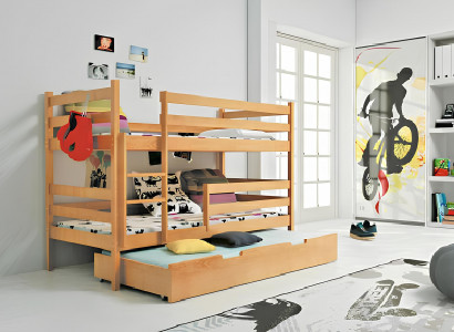 3 Betten Doppelstockbett Hochbett Etagenbett Bett Doppelbett 3dach Betten Massiv