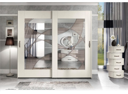 Luxus Kleiderschrank mit Schwebetüren Schlafzimmer Schrank Schränke Holz  Modern