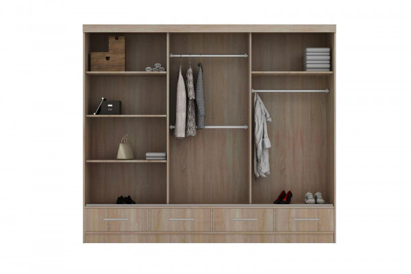 Schwebetüren Schrank Schrank Kleiderschrank Holz Hochglanz Schlafzimmer Schränk