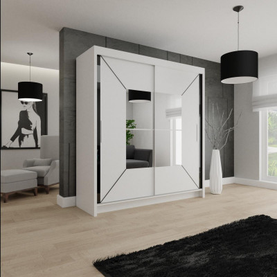 Hochglanz Regale Schrank Regal Kleiderschränke 180cm Garderobe Kleiderschrank