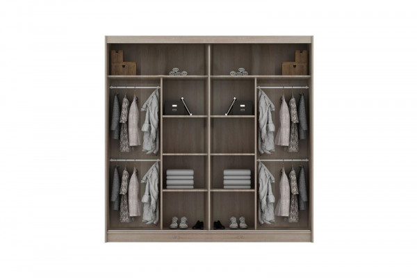 Hochglanz Regale Schrank Regal Kleiderschränke 180cm Garderobe Kleiderschrank