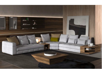 Weiße Ecksofagarnitur Textilsofas Luxus Couchen L-Form Garnitur Neu