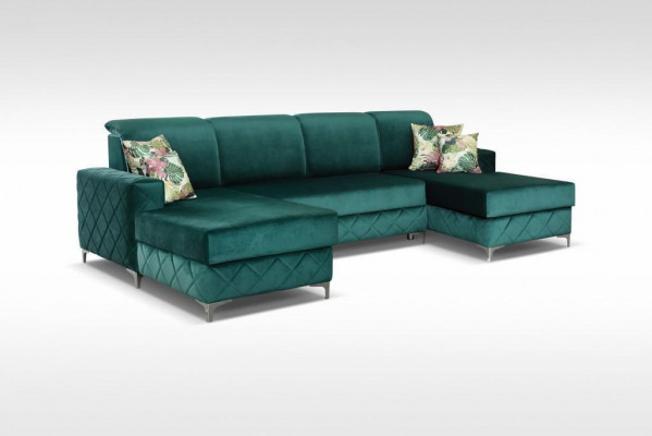 Luxus Sofas Ecksofa U-form Polster Modern Relax Sofas Couch Möbel Wohnlandschaft