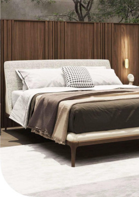 Braune Schlafzimmer Garnitur Betgestell 2x Nachttische Doppelbett 3tlg