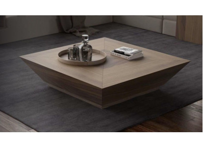 Couchtische Rechteckiger Luxus Designer Tische Walnuss Natur