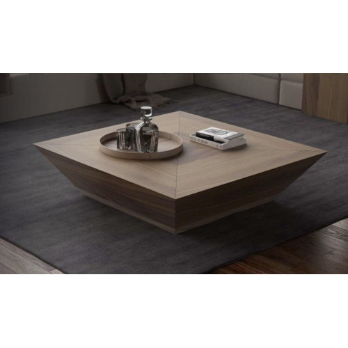 Couchtische Rechteckiger Luxus Designer Tische Walnuss Natur