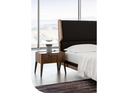 Schlafzimmer-Nachttisch mit Stauraum im modernen Stil Holzmöbel Luxus