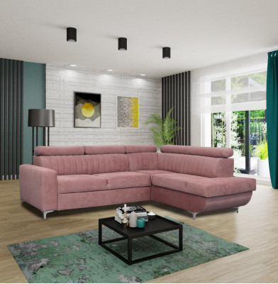 Sofas L-Form Textil Couch Ecke Sitz Sofa Wohnzimmer modern Grüne Couchen Möbel