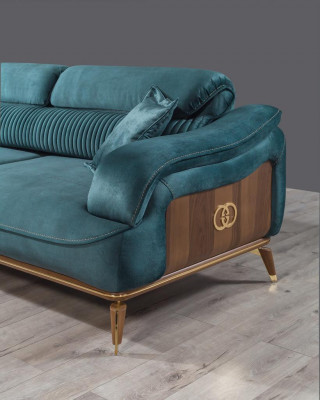 Dreisitzer Sofa 3 Sitzer Couches Sofas Luxus Gepolsterte Couch Textil