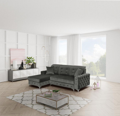 Chesterfield Schlaf Couchen Sofa Gepolsterter Möbel Ecksofa L-Form Sofa Modern