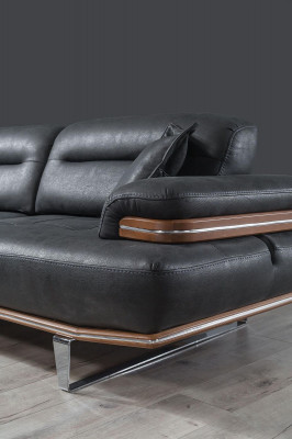 Sofagarnitur Set 321 Sitzer Leder Sofa Couch Garnitur Design Couchen