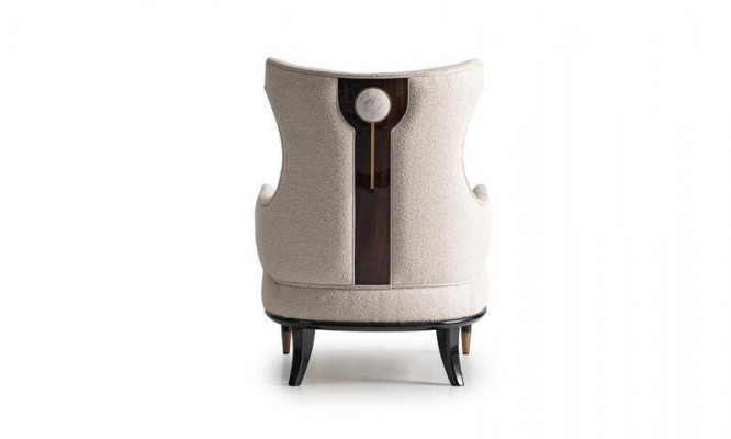 Sessel Gruppe Wohnzimmer Barschrank Modern Ohrensessel Beige Schrank