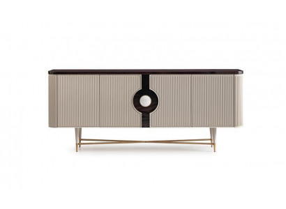 Sideboard Anrichte Schrank Kommode Holz Holzschrank Beige Luxus Design