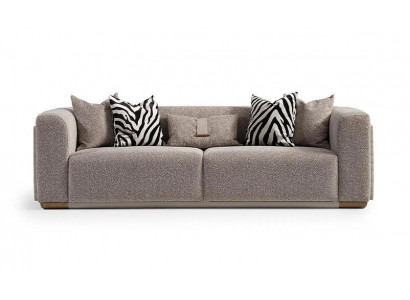 Viersitzer Sofa 4 Sitzer Stoffsofa Polstersofa Grau Modern Sofas Neu