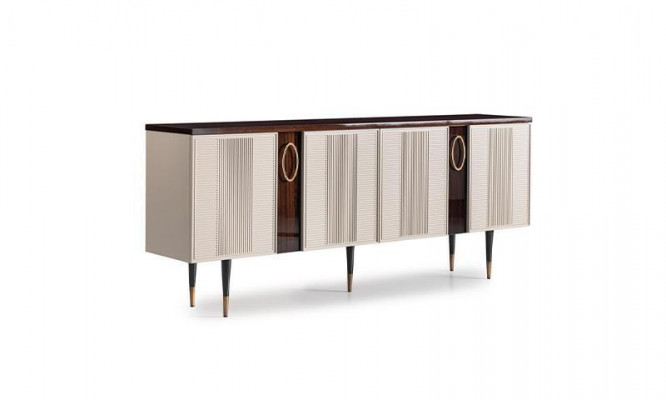 Sideboard Anrichte Kommode Holz Schrank Weiß Design Esszimmer Möbel