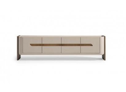 Sideboard RTV Lowboard TV Ständer Beige Holz Wohnzimmer Schrank Modern