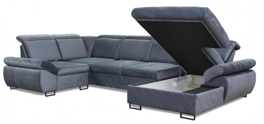 Eck Sofa Couch Polster Leder Sofa Couchen Möbel Neu Wohnlandschaft U Form