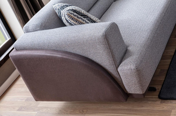 Grauer Moderner 3-Sitzer Polster Wohnzimmer Couchen Luxus Edle Sofas