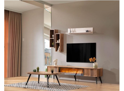 Stilvolle Wohnzimmer Möbel Modernes RTV-Lowboard Holz Couchtisch Regale