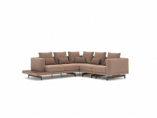 Designer Garnitur Wohnzimmer Set Sofa Couch L-Form mit Couchtisch Einrichtung