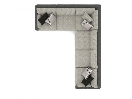 Design Ecksofa Modern Wohnzimmer Couch Textil Polster Sofas Neu Garnitur