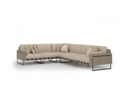 Ecksofa Couch L-Form Wohnzimmer Garnitur Luxus Polster Sitz Einrichtung