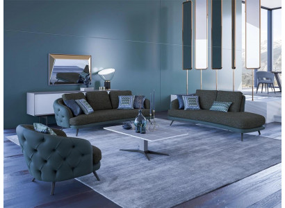 Modern Möbel Chesterfield Polstermöbel Wohnzimmer Sofagarnitur 4tlg Einrichtung
