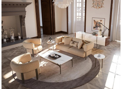 Luxus Möbel Sofagarnitur Couch Sofa Polster Set Garnitur Wohnzimmer Neu