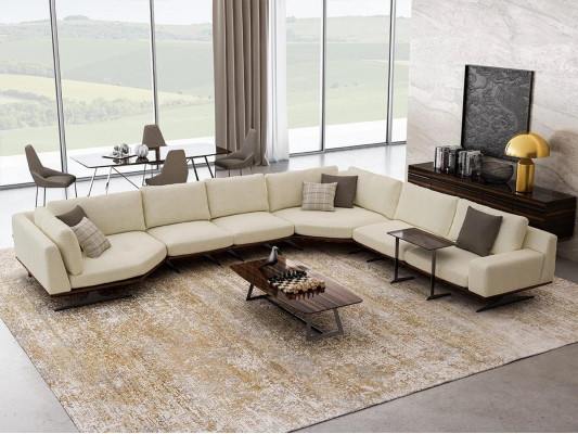 Design Ecksofa L Form Couchtisch Wohnzimmer Polstermöbel Luxus Einrichtung