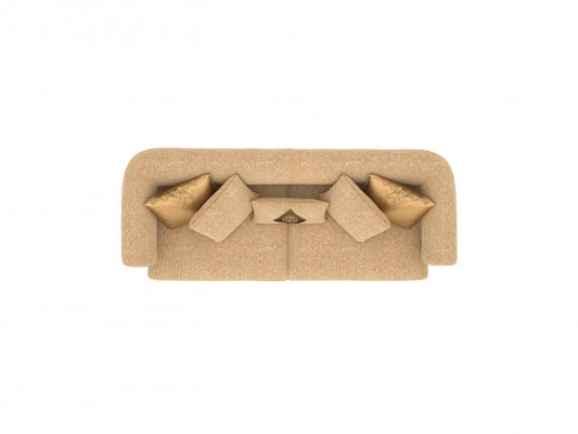  Design Beige Sofa Zweisitzer Couch Luxus Möbel Textil Einrichtung Polstermöbel