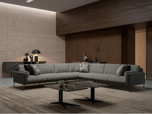 Ecksofa Luxus Eckgarnitur Textilsofa L Form Grau Couch Design Neu Couchtisch