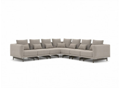 Designer Polstermöbel Ecksofa L-Form Einrichtung Garnitur Polster Textil Neu