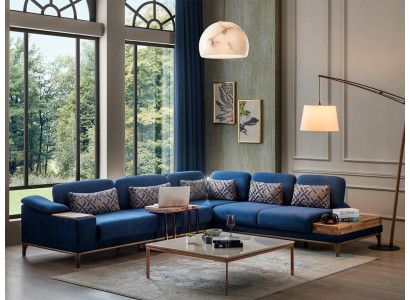 Ecksofa L Form Sofa Couch Design Wohnzimmer Polster Textil Modern Eck Garnitur