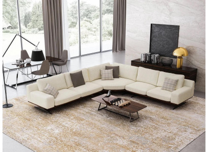 Design Ecksofa L Form Textil Wohnzimmer Couchtisch Luxus Polstermöbel Neu