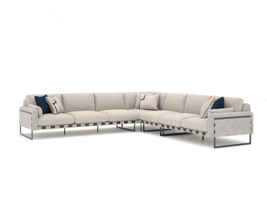 Stoff Ecksofa L-Form Sofa Couch Design Polster Modern Textil Wohnzimmer neu