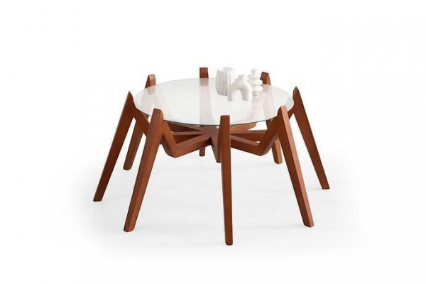  Couchtisch im modernen Stil neue hochwertige Wohnzimmermöbel aus Glas und Holz