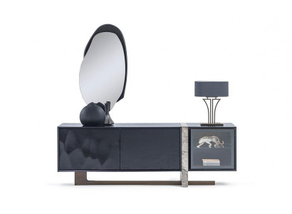  Sideboard Buffet Spiegel Esszimmer Wohnzimmer Modern Design 2tlg. Set