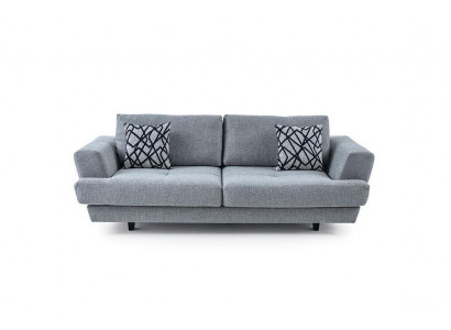  Wohnzimmer Design 3-Sitzer Grau Sofa Modern Luxus Stoffsofa Exclusive