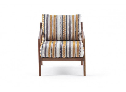  Wohnzimmer Lounge Designer Modern 1-Sitzer Sofa Stoffsofa mit Kissen