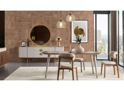  Perfekte 9tlg.Esszimmer Set Von Esstisch 6x Stühle und Anrichte Neuheit