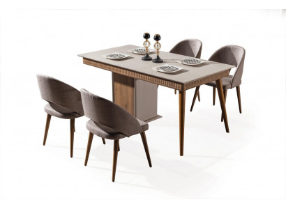  Modern Esszimmer Set Besteht aus Esstisch 4x Stühle Neuheit 5tlg.
