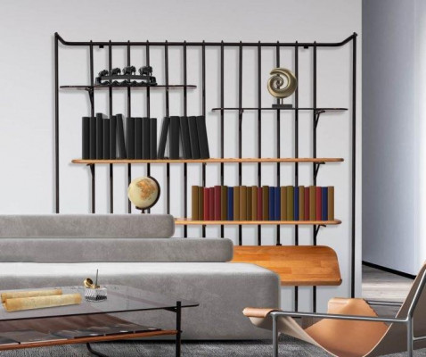  Stilvoll Regal für Bücher Braun Farbe Modern möbel für Wohnzimmer