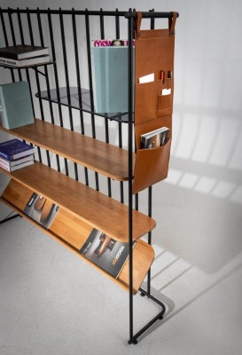  Stilvoll Regal für Bücher Braun Farbe Modern möbel für Wohnzimmer