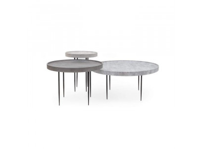  Natürliches Holz-Couchtisch-Trio, umweltfreundlich für das Wohnzimmer