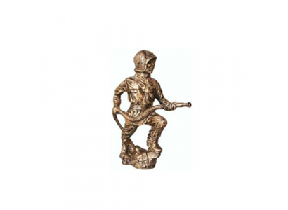 Skulptur Feuerwehrmann Feuerwehr Antik-Stil Figur Moderne Kunst Löschung 25 cm