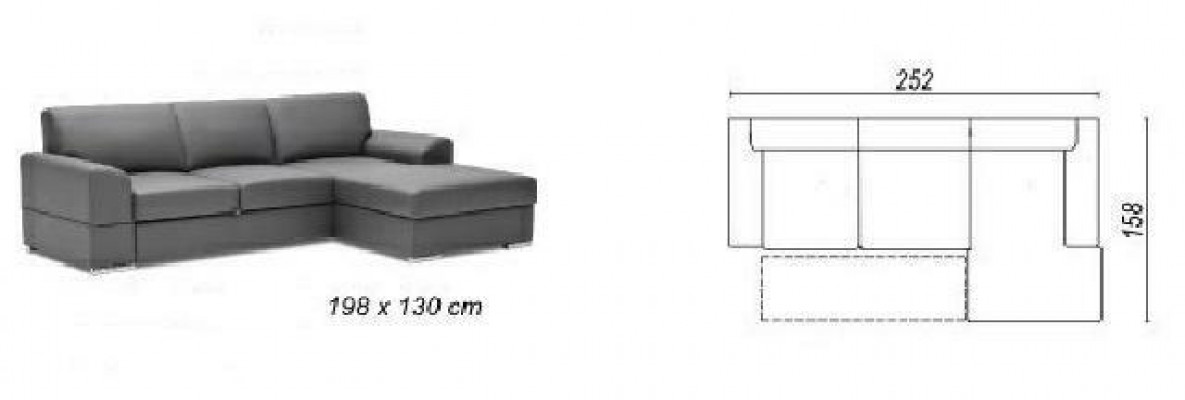Innovation im Wohnzimmer Ecksofas mit Stoffpolsterung und ausziehbarer Schlaffunktion
